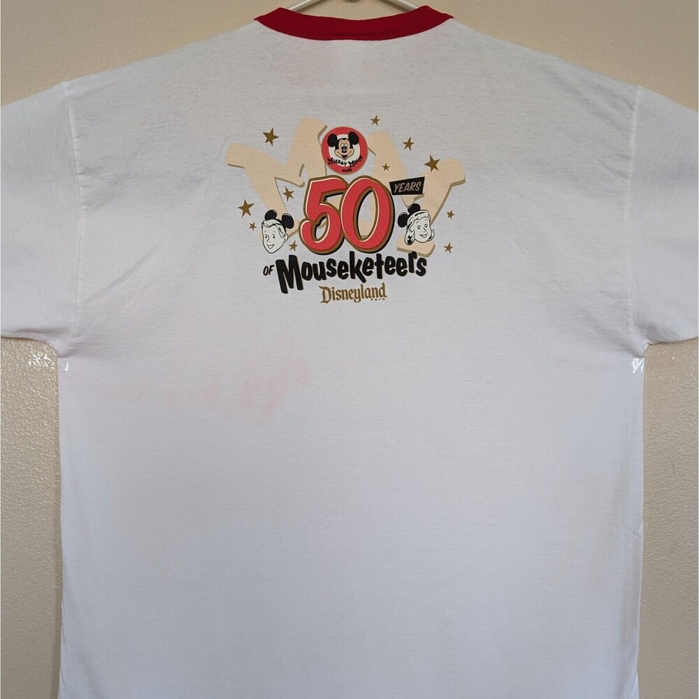 Disneyland Park 50 Years Mickey Mouse Club Mouseketeers 2XL T-Shirt Anniversary